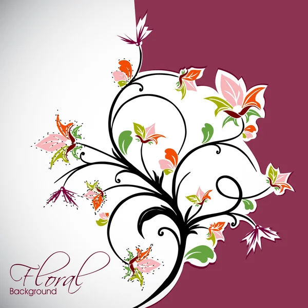 Abstract floral achtergrond. EPS 10. — Stockvector