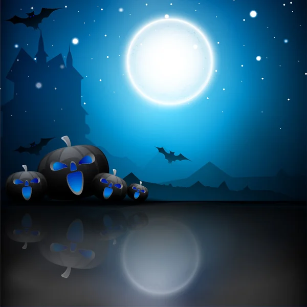 Scary Halloween Background. EPS 10. — Stock Vector