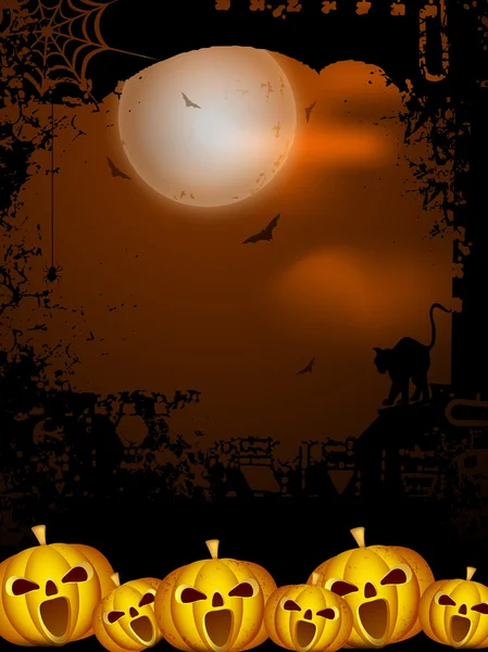 Fundo assustador do Halloween. EPS 10 . — Vetor de Stock