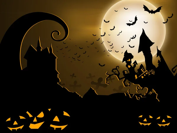 Fond effrayant Halloween. SPE 10 . — Image vectorielle