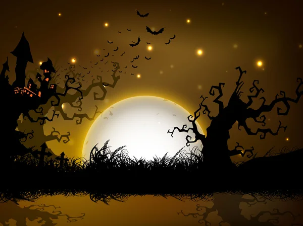 Fundo assustador do Halloween. EPS 10 . — Vetor de Stock