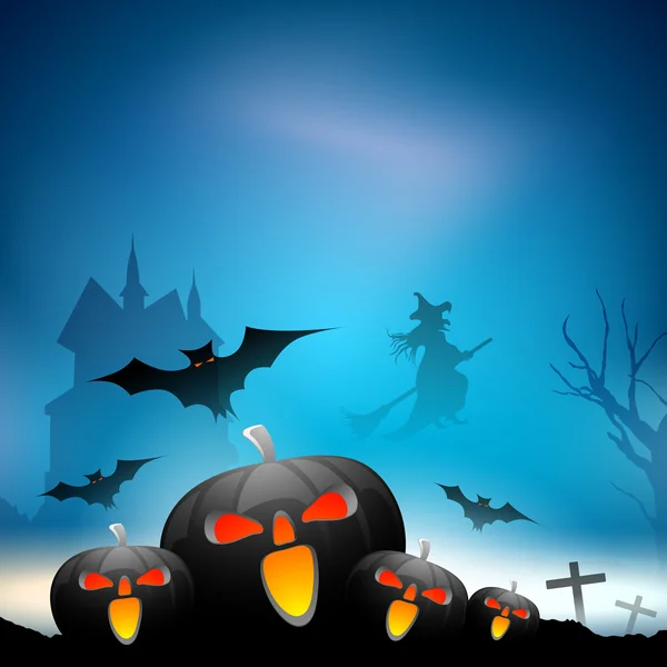 Gruseliger Halloween-Hintergrund. Folge 10. — Stockvektor