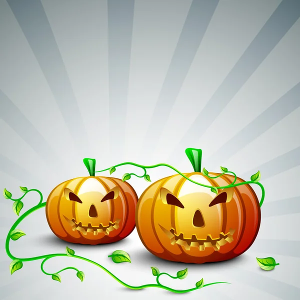 Fundo de Halloween com abóboras assustadoras. EPS 10 . —  Vetores de Stock