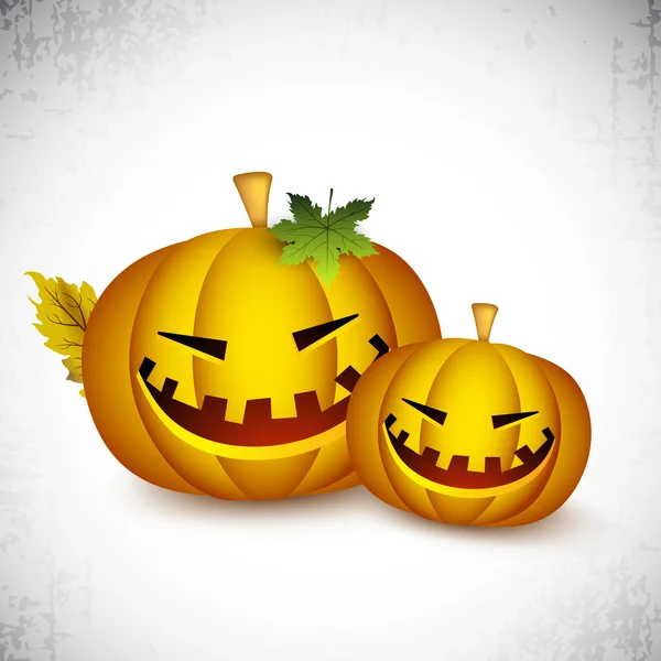 Halloween pumpkin on retro background. EPS 10. — Stock Vector