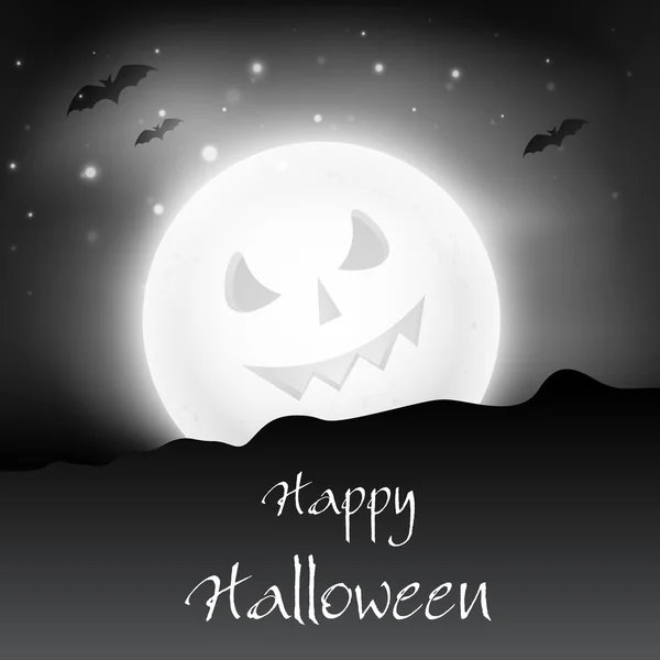 Fondo de noche de Halloween aterrador. EPS 10 . — Vector de stock