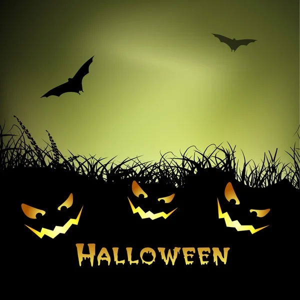 Spaventoso sfondo notte di Halloween. EPS 10 . — Vettoriale Stock