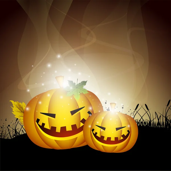 Scary Halloween night background. EPS 10. — Stock Vector