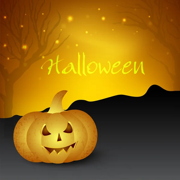 Fondo de noche de Halloween aterrador. EPS 10 . — Archivo Imágenes Vectoriales