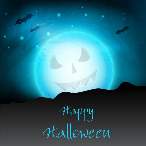 Fondo de noche de Halloween aterrador. EPS 10 . — Vector de stock