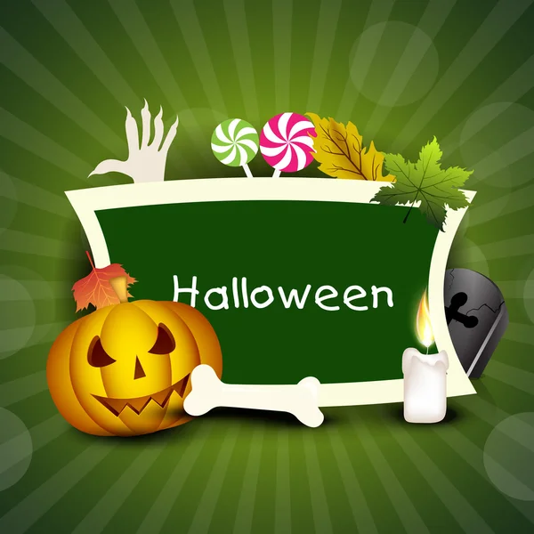 Banner de Halloween assustador com espaço de cópia. EPS 10 . —  Vetores de Stock