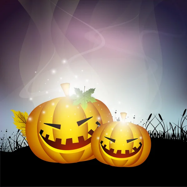 Fondo de noche de Halloween aterrador. EPS 10 . — Vector de stock