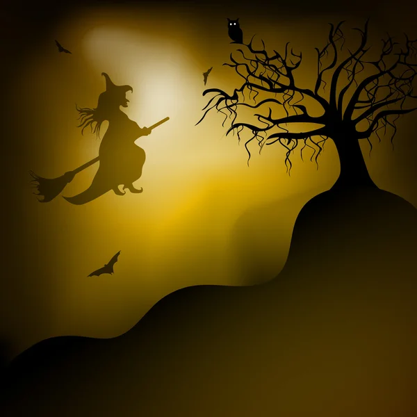 Fondo de noche de Halloween aterrador. EPS 10 . — Archivo Imágenes Vectoriales