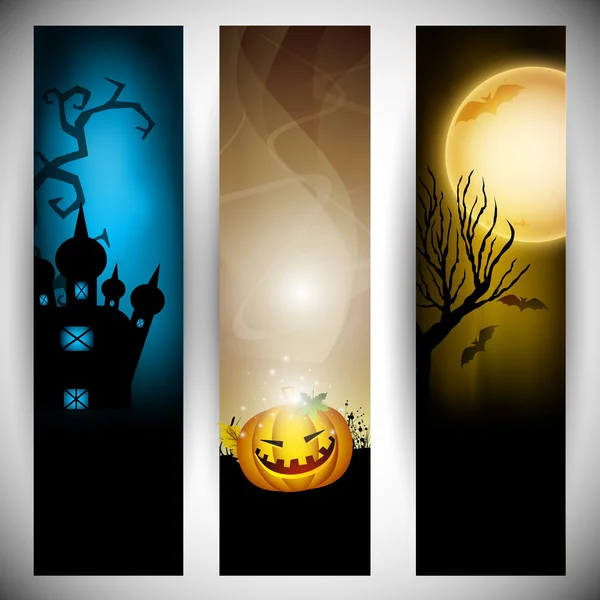 Bandeiras de Halloween. EPS 10 . —  Vetores de Stock