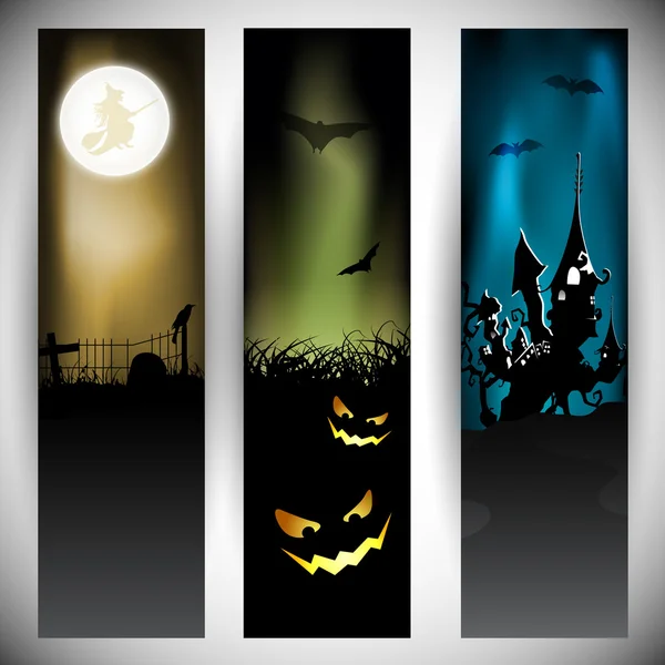 Des bannières d'Halloween. SPE 10 . — Image vectorielle