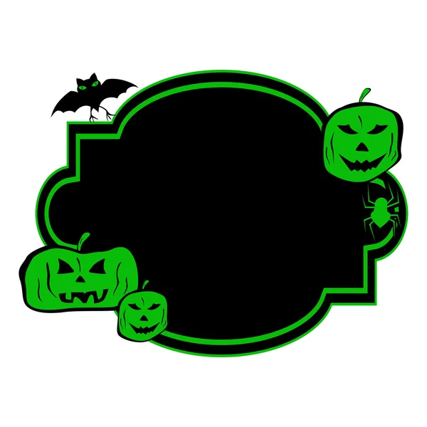 Halloween wenskaart met pompoen. EPS 10. — Stockvector