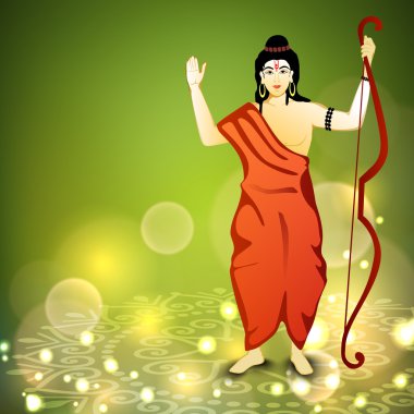 Dussehra festival arka plan. EPS 10.