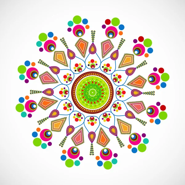 Grußkarte zum Diwali-Fest in Indien. Folge 10. — Stockvektor