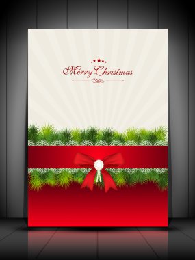 neşeli Noel tebrik kartı, hediye kartı veya davetiye kartı deco
