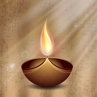 diwali Festivali Türkiye için tebrik kartı. EPS 10.