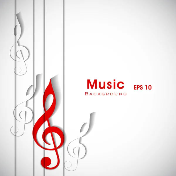 Abstract musical note. EPS 10. — Stock Vector