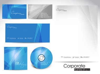 Professional corporate identity kit or business kit for your bus clipart