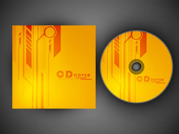 Modelo de design de capa de CD. EPS 10 . — Vetor de Stock