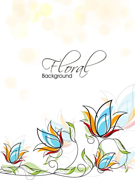 Fundo floral abstrato. EPS 10 . — Vetor de Stock