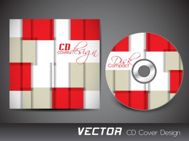 CD kapak tasarımı şablonu stilize. EPS 10.