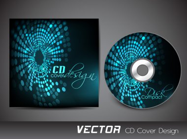 CD kapak tasarımı şablonu stilize. EPS 10.