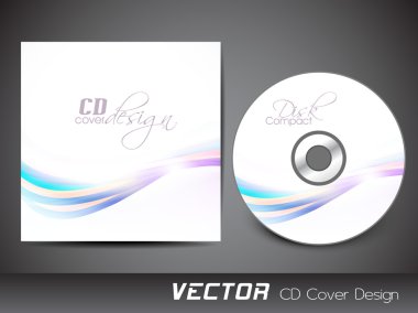 CD kapak tasarımı şablonu stilize. EPS 10.