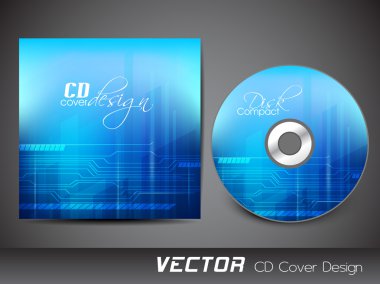 CD kapak tasarımı şablonu stilize. EPS 10.