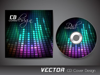 CD kapak tasarımı şablonu stilize. EPS 10.