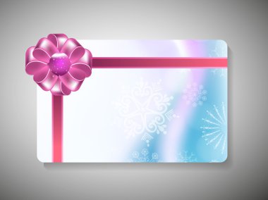 neşeli Noel kutlaması için hediye kartı. EPS 10.