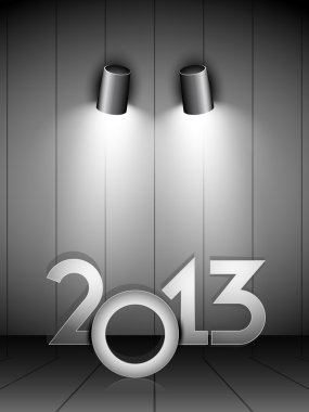 stilize 2013 seneler geçmiş. EPS 10.