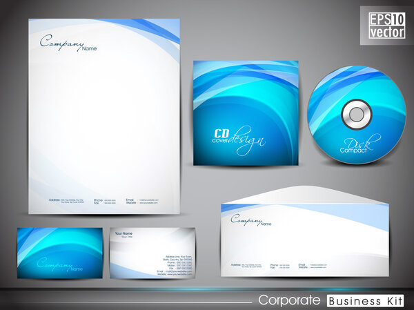 Professional corporate identity kit or business kit for your bus