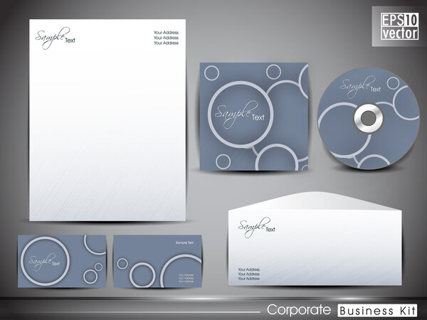 Professional corporate identity kit or business kit for your bus