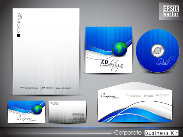 Professional corporate identity kit or business kit for your bus
