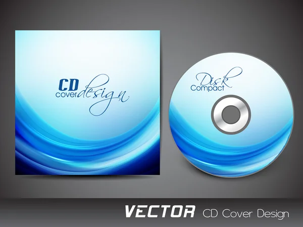 Stylized CD Cover design template. EPS 10. — Stock Vector