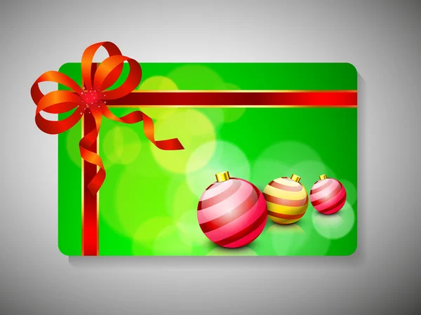 Δώρο κάρτα για καλά Χριστουγεννιάτικη γιορτή. EPS 10. — Διανυσματικό Αρχείο