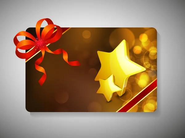 Tarjeta de regalo para la celebración de Feliz Navidad. EPS 10 . — Vector de stock