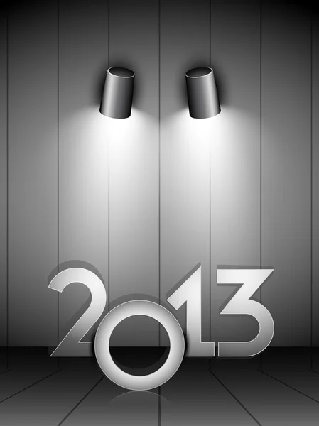 Stylized 2013 Felice anno nuovo sfondo. EPS 10 . — Vettoriale Stock