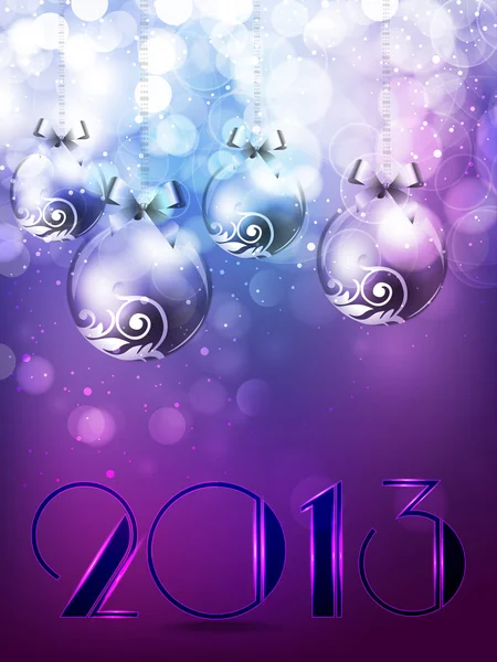 Stylized 2013 Happy New Year background. EPS 10. — Stock Vector