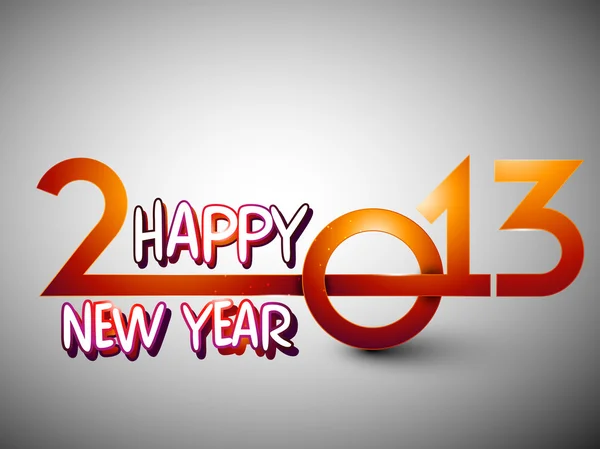 程式化的 2013年新年快乐背景。10 eps. — 图库矢量图片