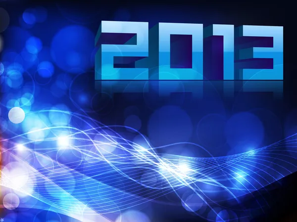 Gestileerde 2013 gelukkig Nieuwjaar achtergrond. EPS 10. — Stockvector