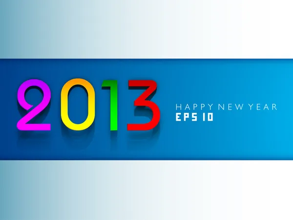 Stylizované pozadí šťastný nový rok 2013. EPS 10. — Stockový vektor