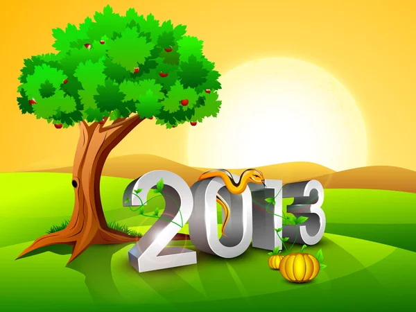 Rano nowy rok 2013 krajobraz w tle. EPS 10. — Wektor stockowy