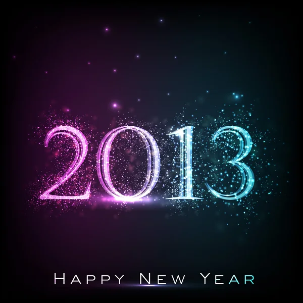 Stylisé 2013 Happy New Year fond. SPE 10 . — Image vectorielle