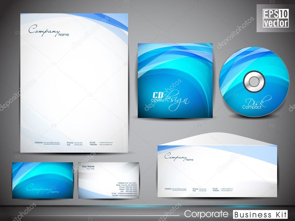 Professional corporate identity kit or business kit for your bus