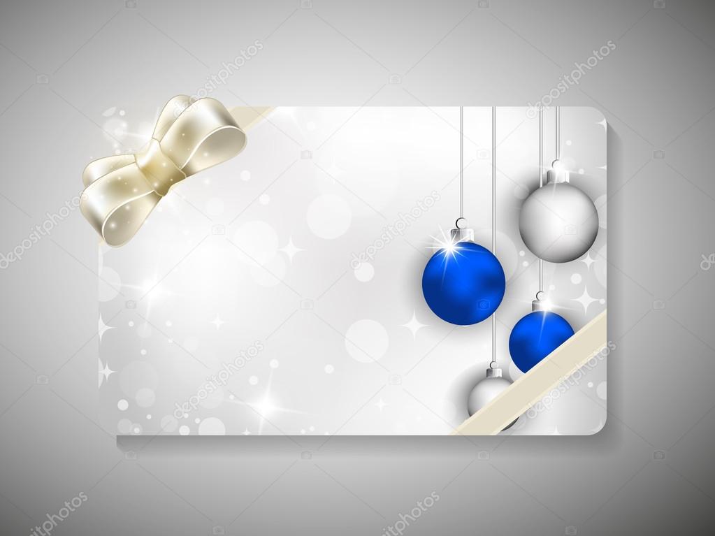 Gift card for Merry Christmas celebration. EPS 10.
