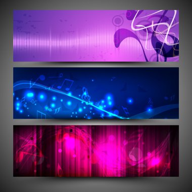 Web sitesi başlığı ya da afiş seti. EPS 10.